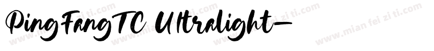 PingFangTC UItralight字体转换